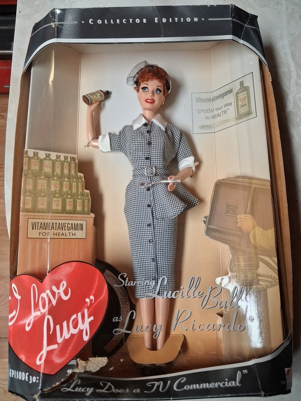 I Love Lucy Lucille Ball Lucy Ricardo Collector Doll - Black & White Outfit